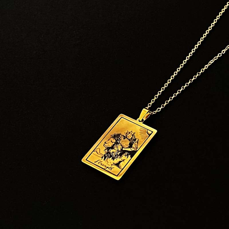 All Vintage Large Tarot Card Necklaces