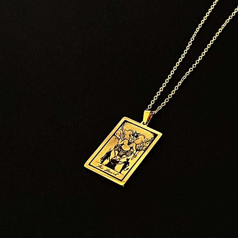 All Vintage Large Tarot Card Necklaces