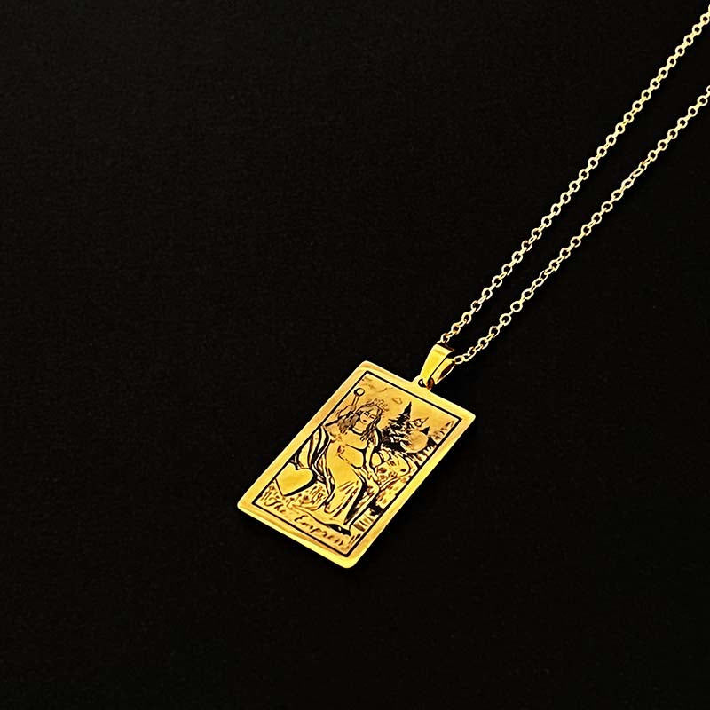 "The Empress" Vintage Tarot Card Necklace