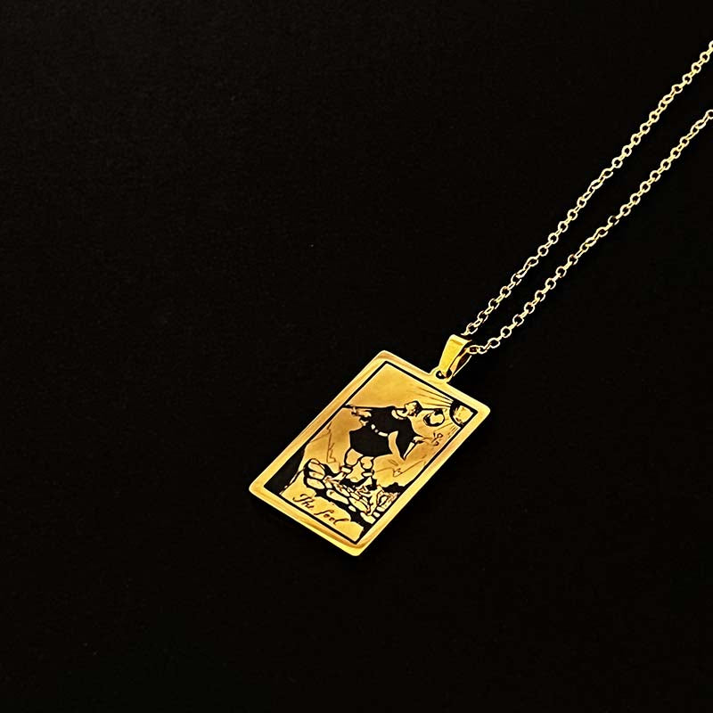 All Vintage Large Tarot Card Necklaces