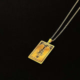 The-hanged-man-tarot-card-necklace18k gold plated stainless steel