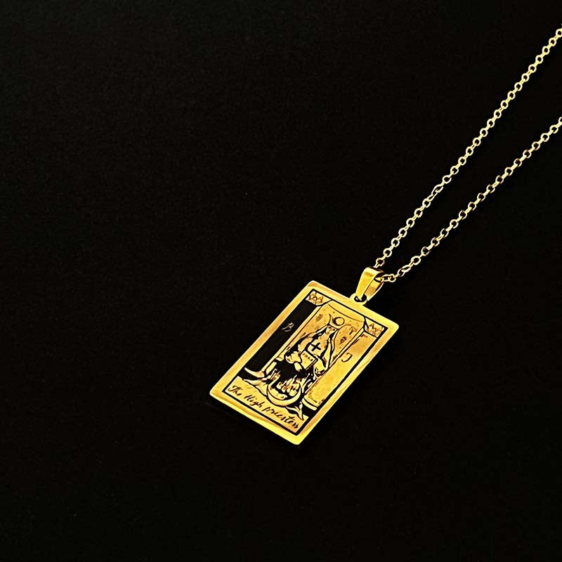 All Vintage Large Tarot Card Necklaces