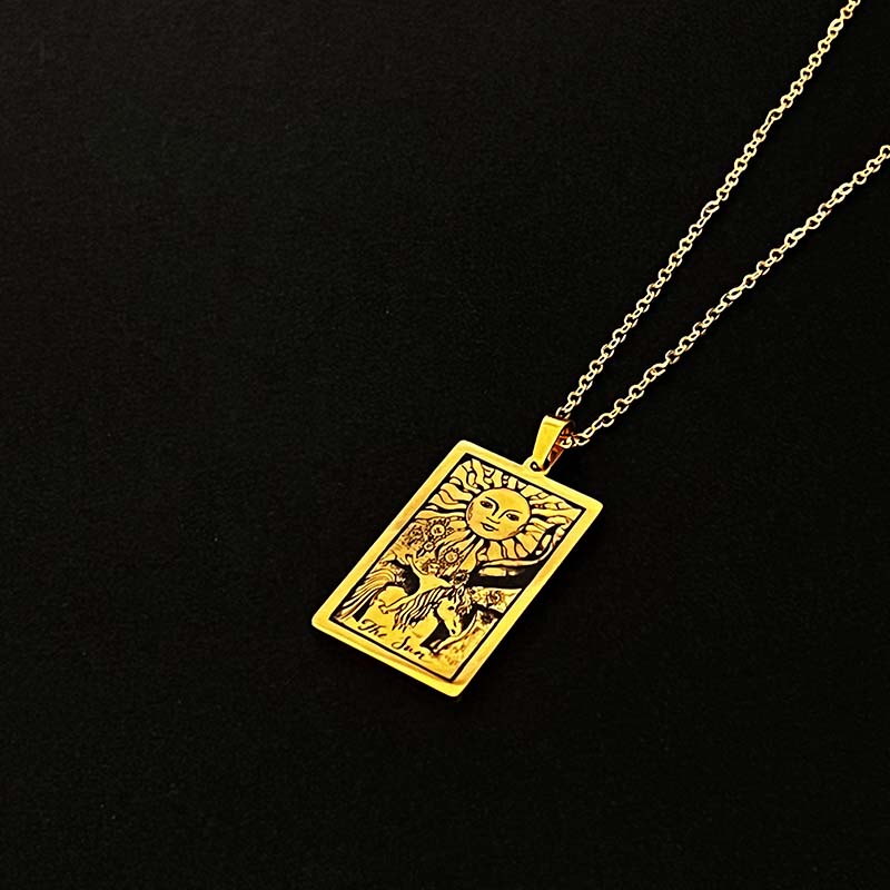 The-sun-tarot-card-necklace-18k-gold-plated-stainless-steel