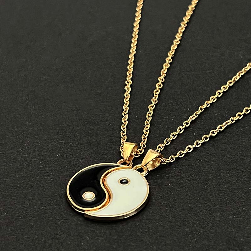 Yin and yang friendship on sale necklace